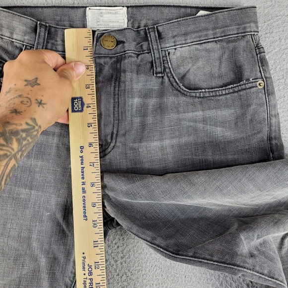 Current Elliott‎ Jeans Womens 27 Gray Denim Abby The Boyfriend Straight Short - Picture 3 of 13